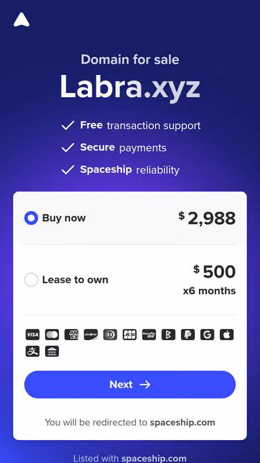 Screenshot of labra.xyz