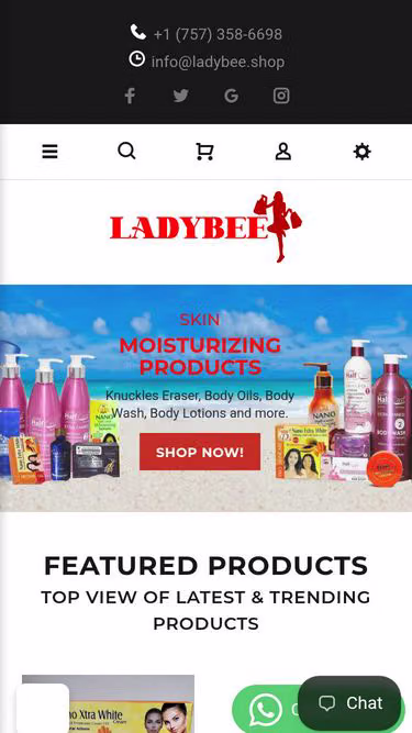 Screenshot of ladybee.shop