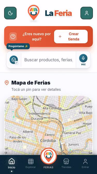 Screenshot of laferia.app
