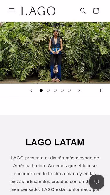Screenshot of lago.shop