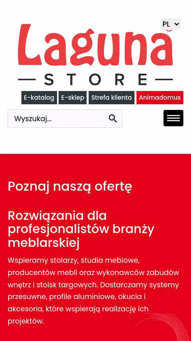 Screenshot of laguna.pl