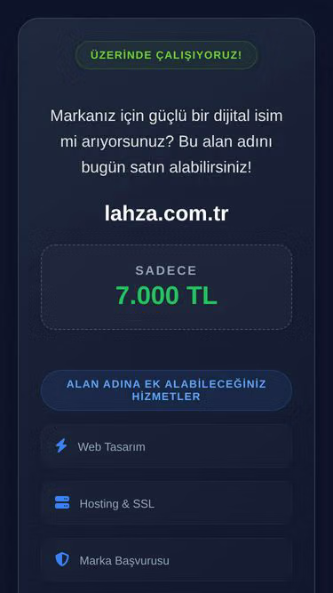 Screenshot of lahza.com.tr