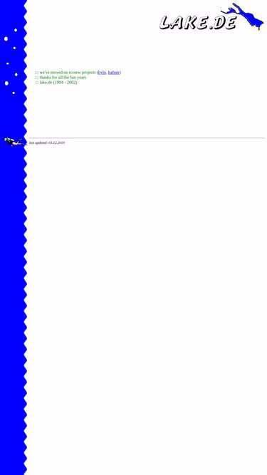 Screenshot of lake.de