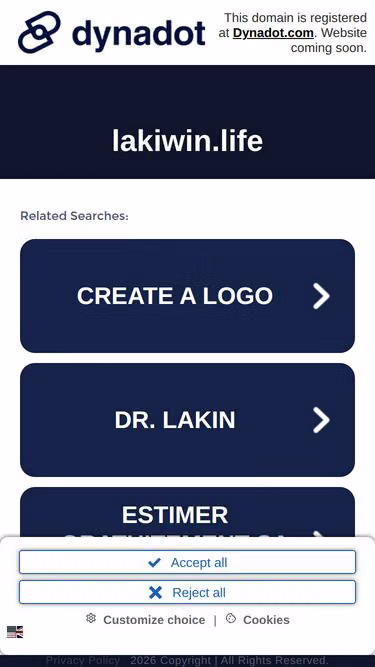 Screenshot of lakiwin.life
