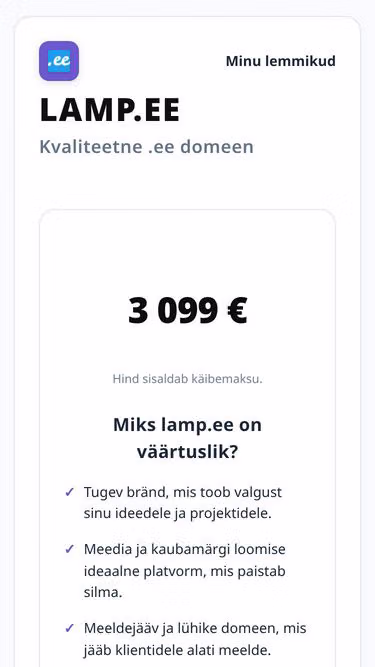 Screenshot of lamp.ee