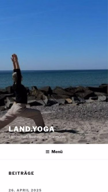 Screenshot of land.yoga