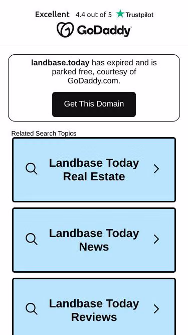 Screenshot of landbase.today
