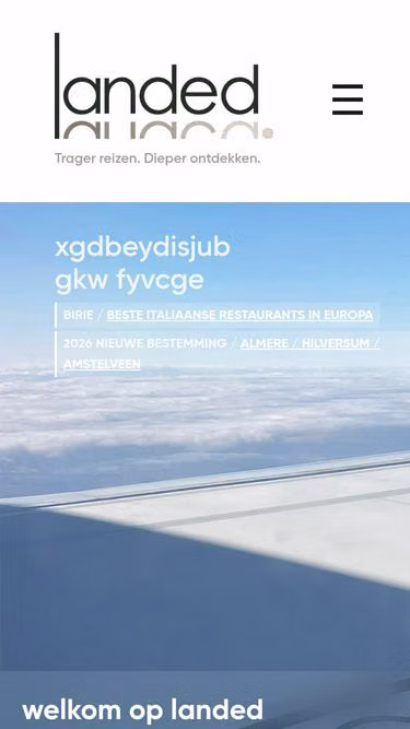 Screenshot of landed.online