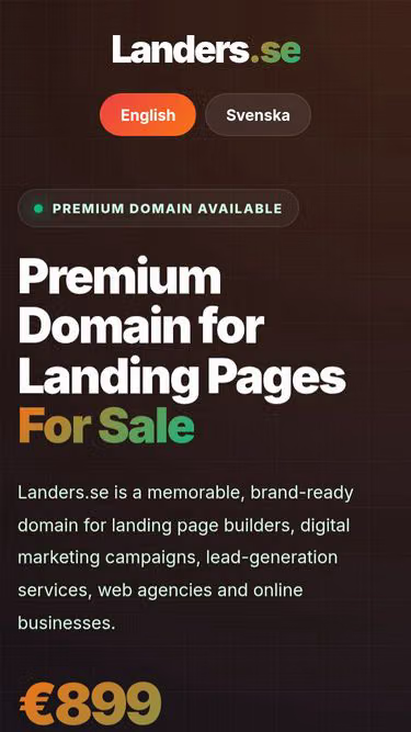 Screenshot of landers.se
