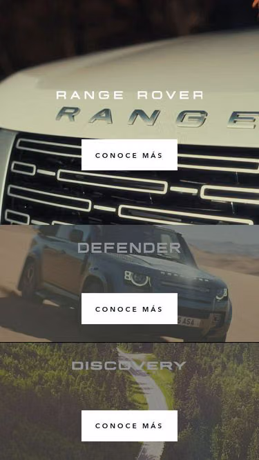 Screenshot of landrover.co