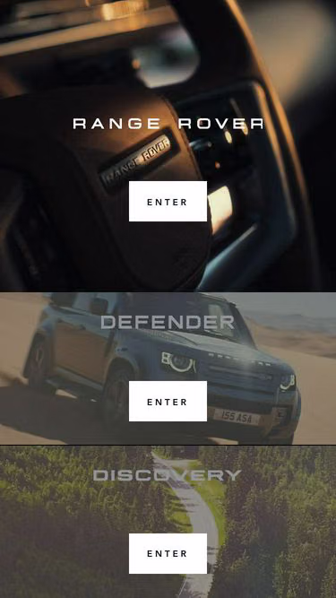 Screenshot of landrover.com.bn