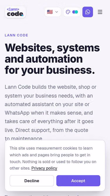 Screenshot of lann.com.br