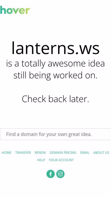 Screenshot of lanterns.ws