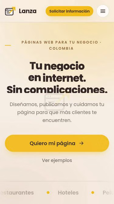 Screenshot of lanza.website