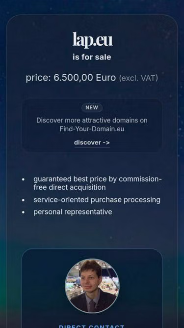 Screenshot of lap.eu
