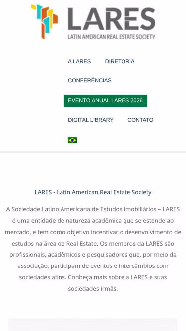 Screenshot of lares.org.br