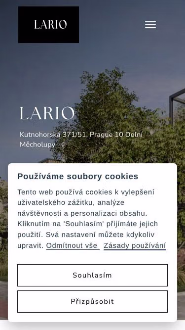 Screenshot of lario.cz