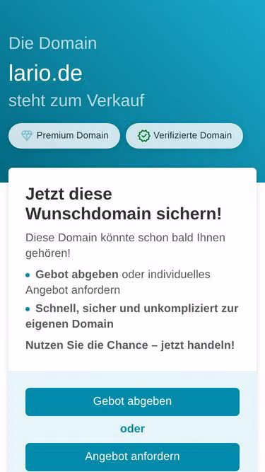 Screenshot of lario.de