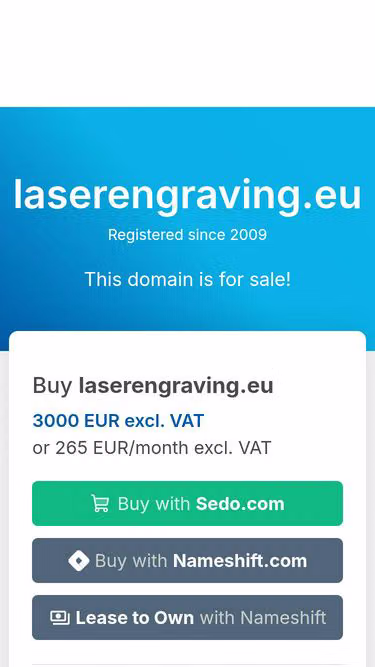 Screenshot of laserengraving.eu