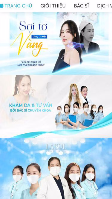 Screenshot of lasol.com.vn