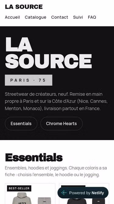 Screenshot of lasource.moda