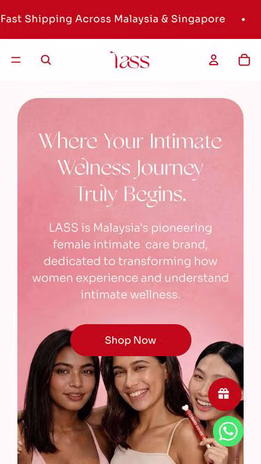 Screenshot of lass.com.my
