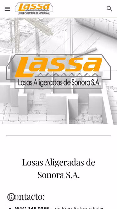 Screenshot of lassa.com.mx