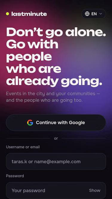 Screenshot of lastminute.software