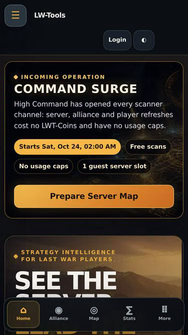 Screenshot of lastwar.fans