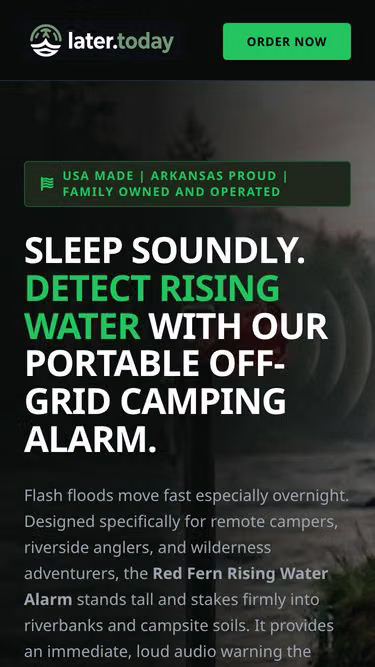 Screenshot of later.today