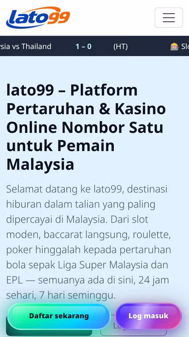 Screenshot of lato99.best