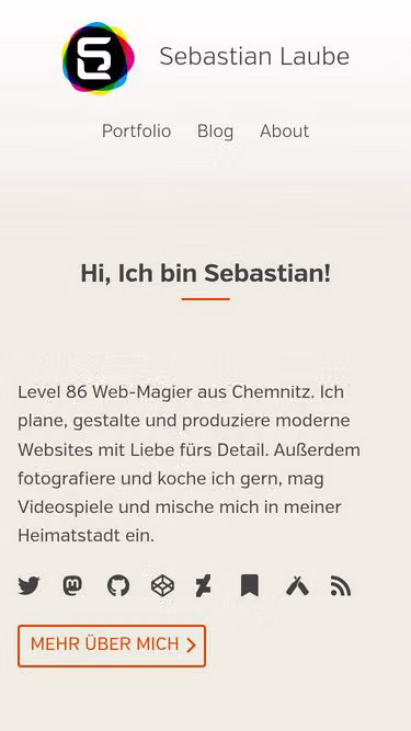 Screenshot of lau.be
