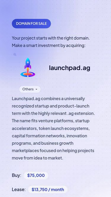 Screenshot of launchpad.ag
