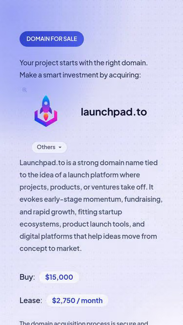 Screenshot of launchpad.to