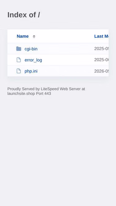 Screenshot of launchsite.shop