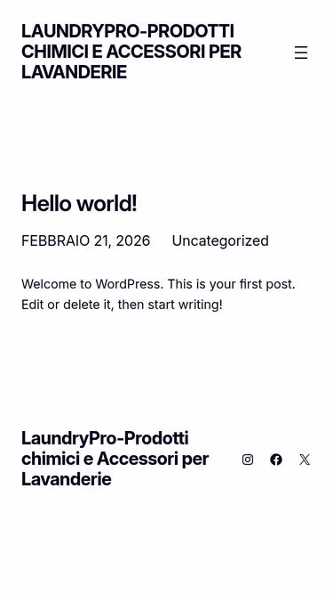 Screenshot of laundrypro.it