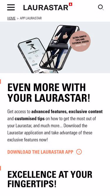 Screenshot of laurastar.app