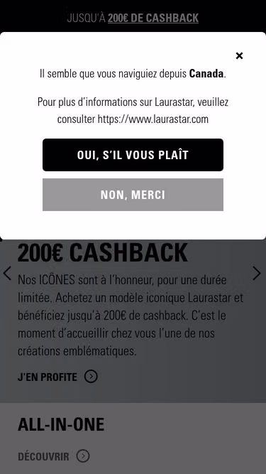 Screenshot of laurastar.fr