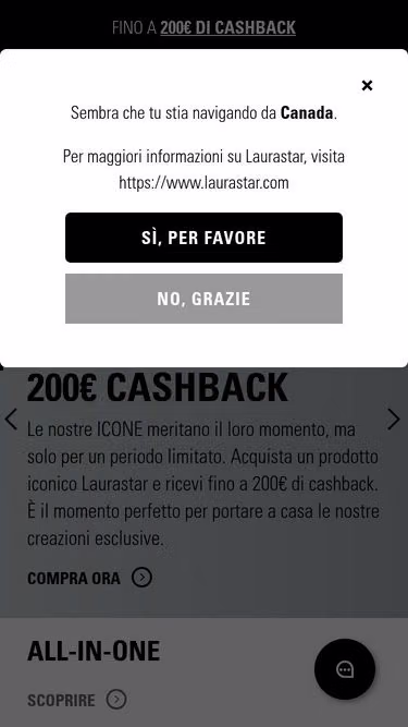 Screenshot of laurastar.it