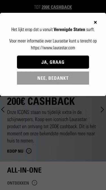 Screenshot of laurastar.nl