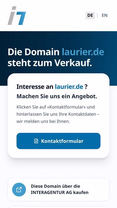 Screenshot of laurier.de