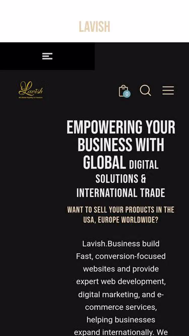 Screenshot of lavish.business