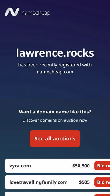 Screenshot of lawrence.rocks