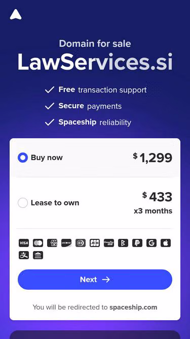 Screenshot of lawservices.si