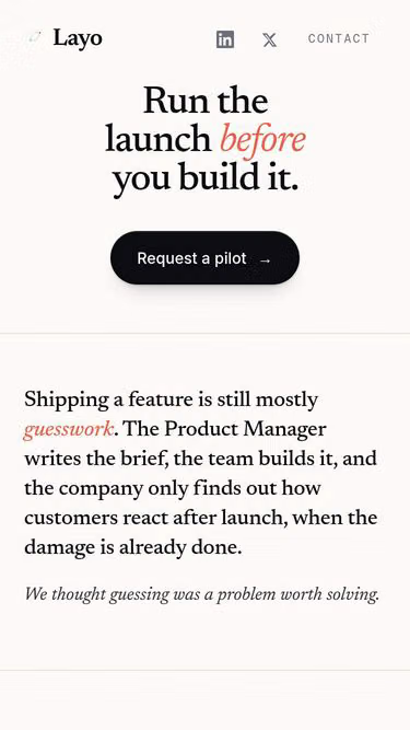 Screenshot of layo.ch