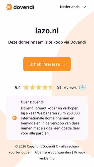 Screenshot of lazo.nl