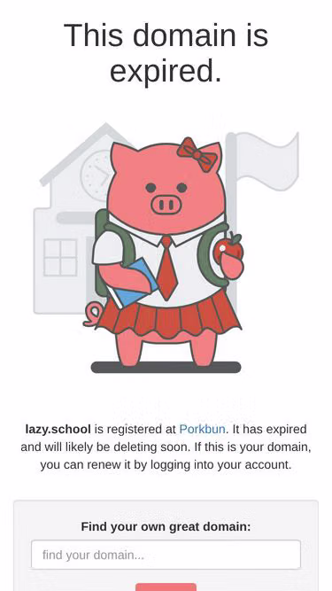 Screenshot of lazy.school
