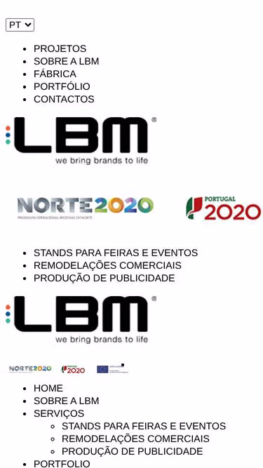 Screenshot of lbm.com.pt