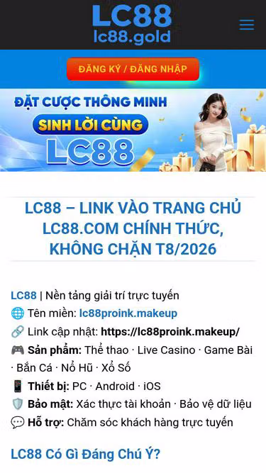 Screenshot of lc88.club
