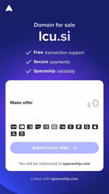 Screenshot of lcu.si